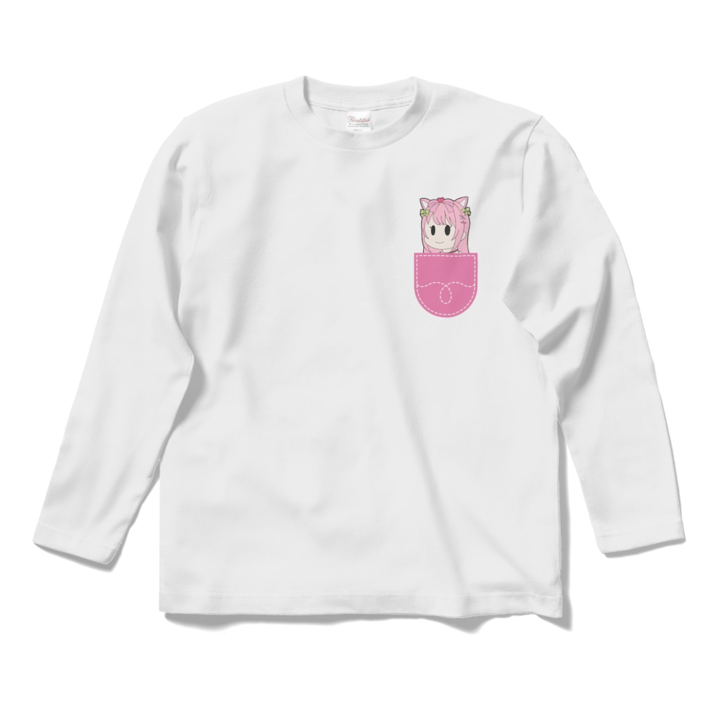 SDもちこ猫ワンピ両面ロンT