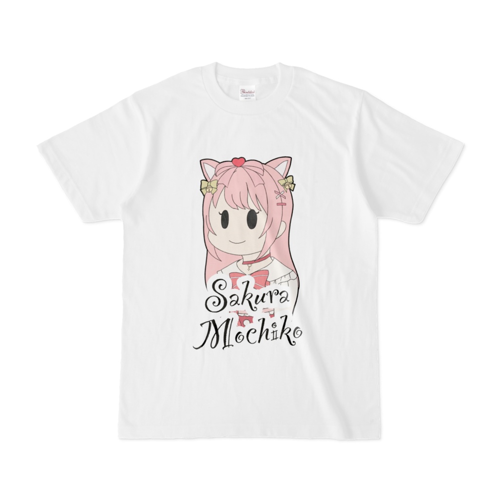 SD猫ワンピもちこTシャツ