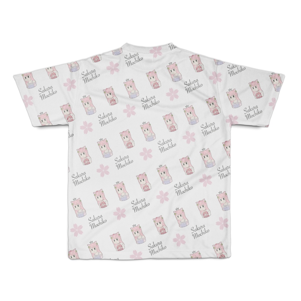 SDもちこフルグラフィックTシャツ