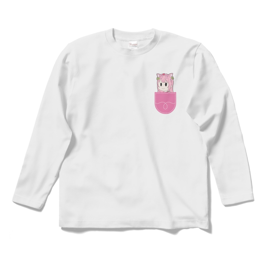 ポケット入り猫ワンピもちこロンT