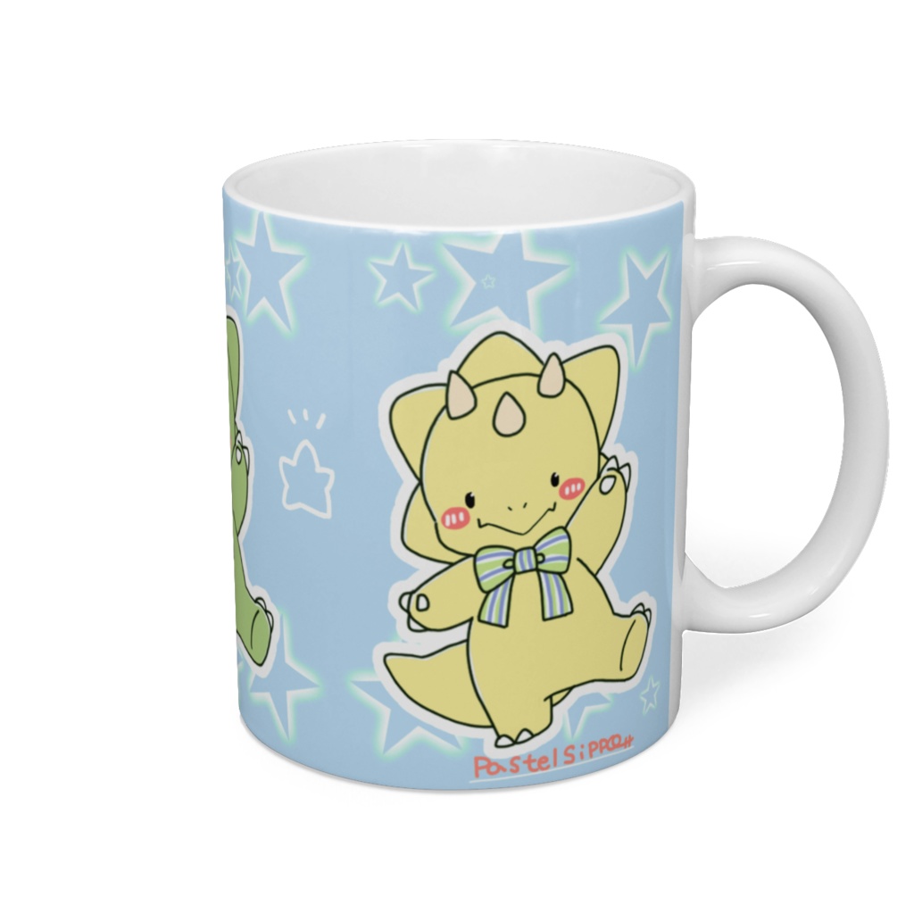 *ちっちゃなトリケラ☆3色マグ