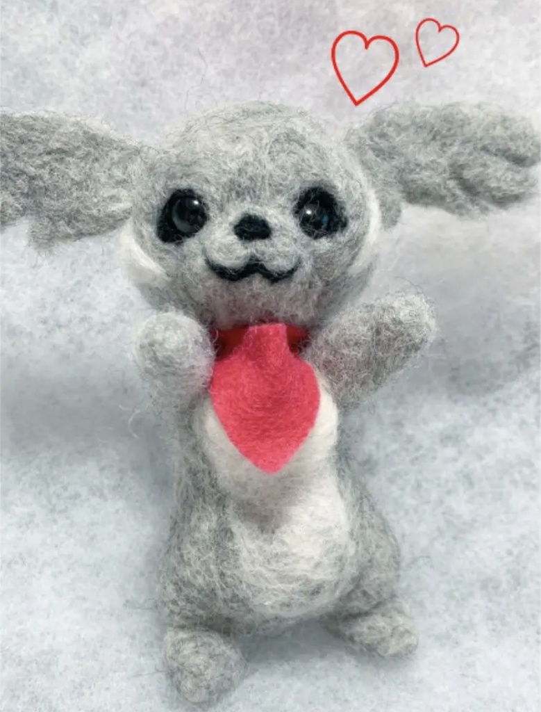 *グレーのはねみみくん