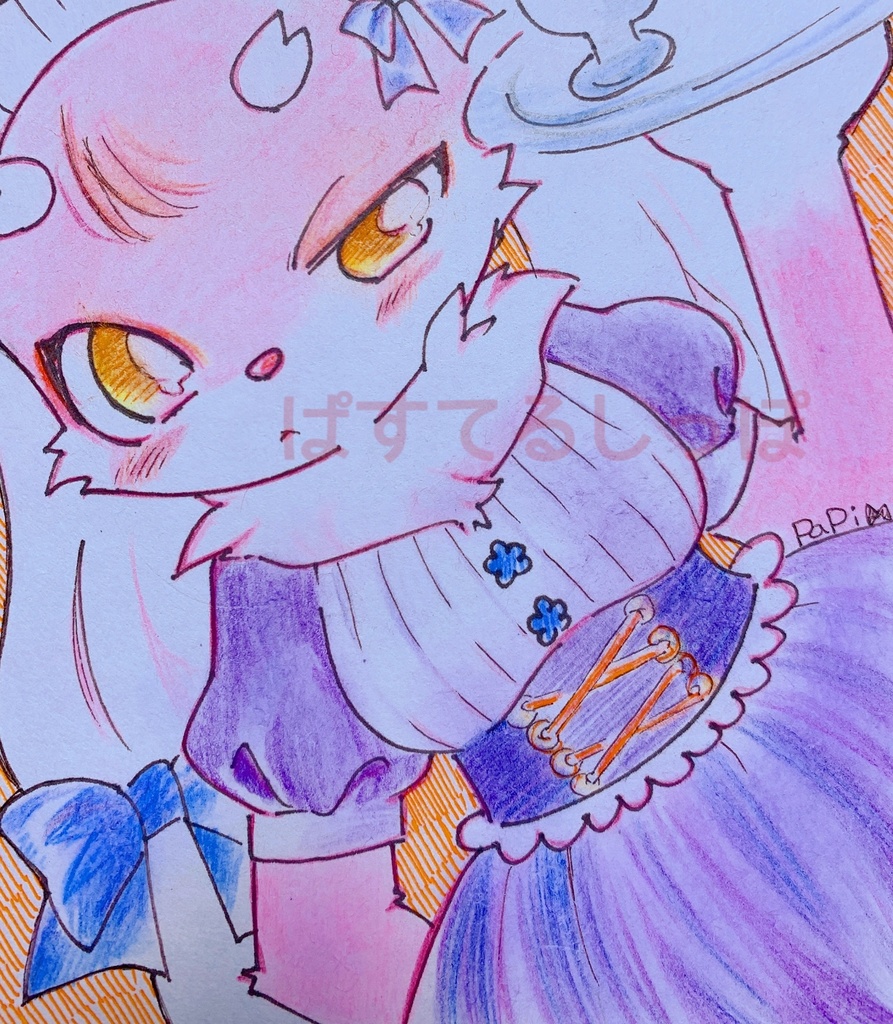 *メイドフロンちゃん ミニ色紙