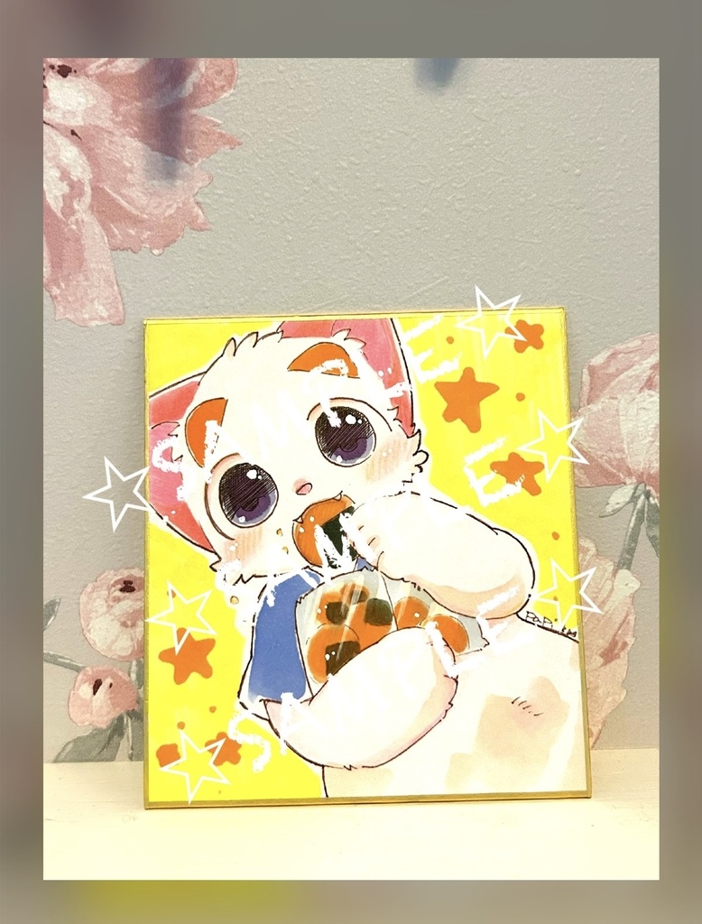 *ミニ色紙☆おせんべいこたつ