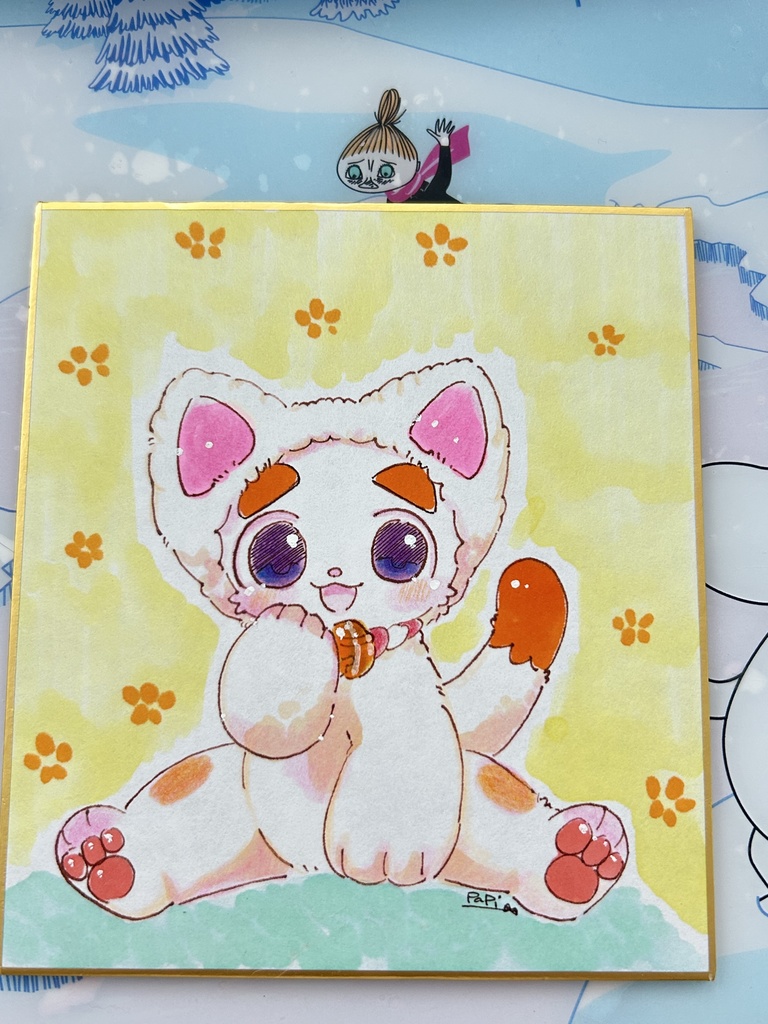 *ミニ色紙☆きぐるみこたつ