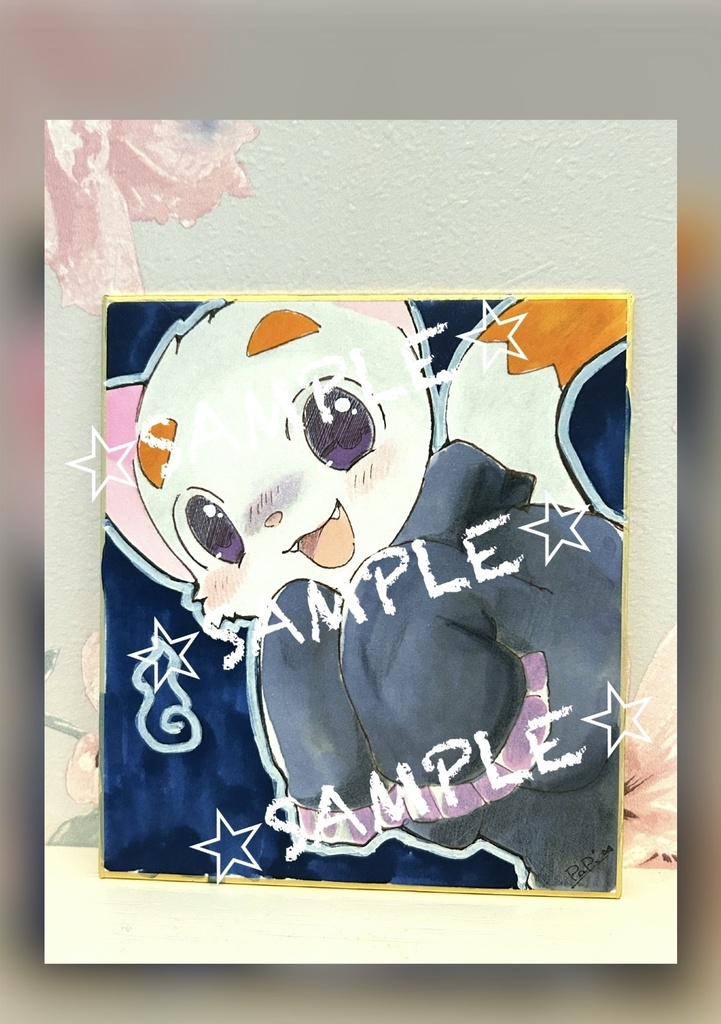 *ミニ色紙☆おばけこたつ