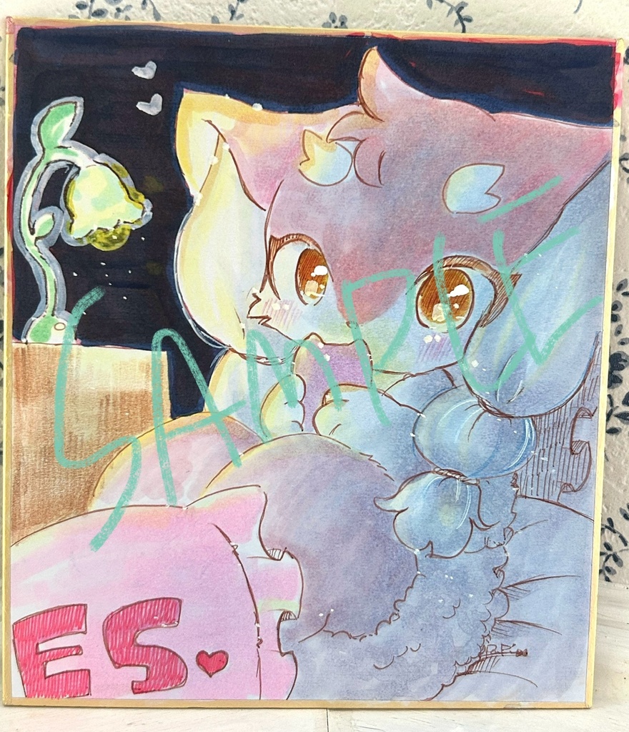 *フロンちゃんミニ色紙☆おやすみ