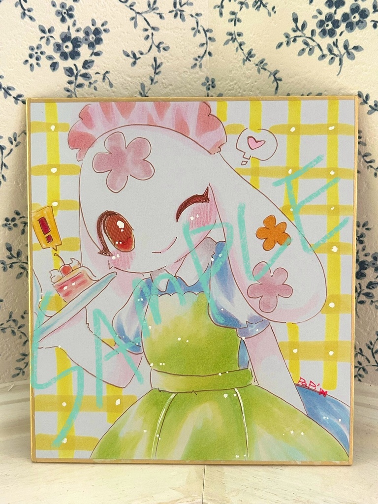 *はなちゃんミニ色紙☆ウェイトレス