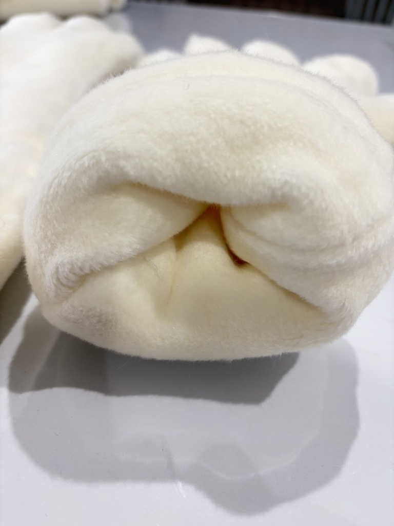 * もちふわ 裏地付き フェイクファー手袋