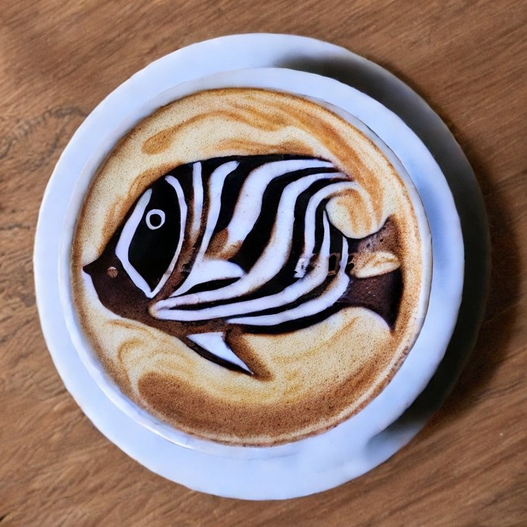 【ダウンロード　download】魚のラテアート集　Latte Art of fish