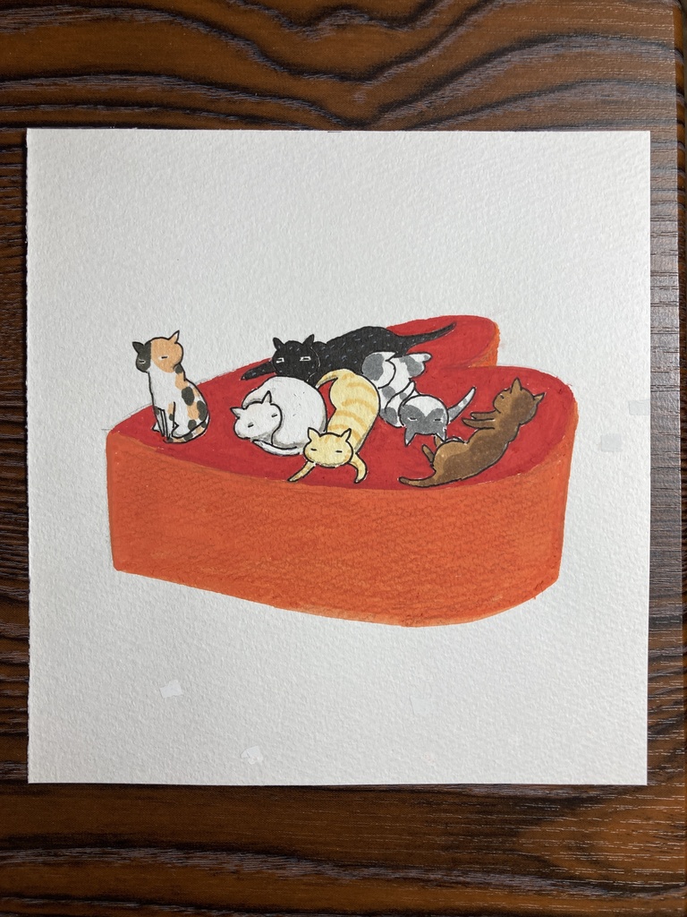 「愛されて生まれてきたよ」※原画・額装なし