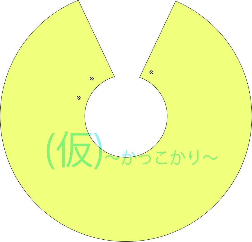 360度円型ドーナツスタイ型紙 - kakko-kari - BOOTH