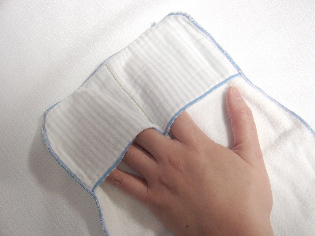 ガーゼ汗取りパッド型紙