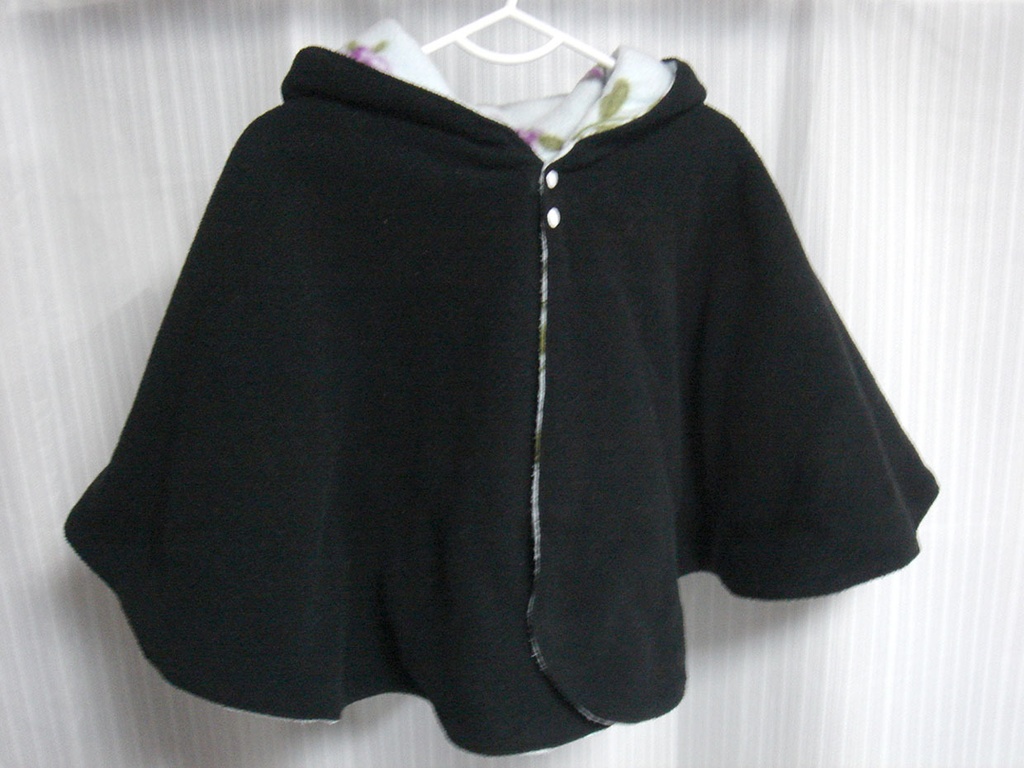 ベビー用ポンチョ型紙