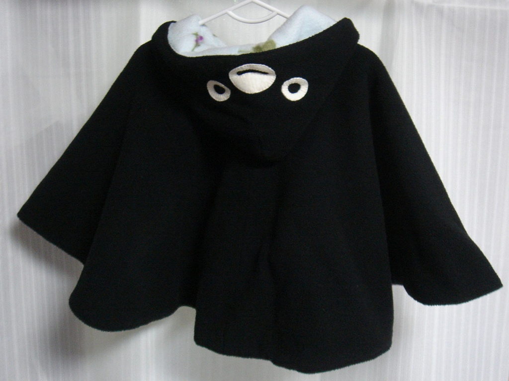 ベビー用ポンチョ型紙