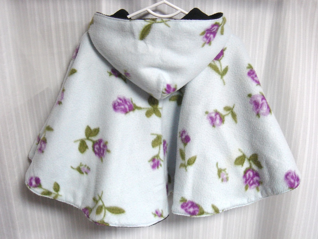 ベビー用ポンチョ型紙