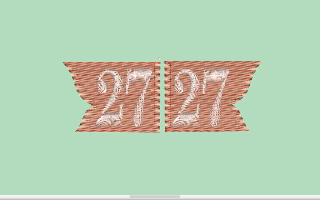 第27歩兵連隊肩章・襟章刺しゅうデータ