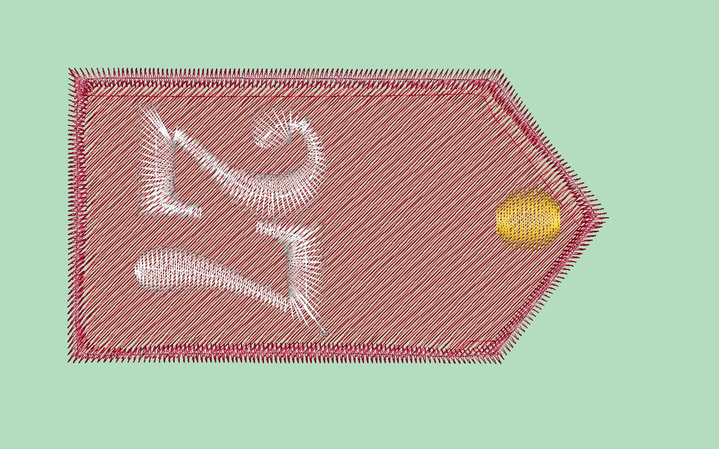 第27歩兵連隊肩章・襟章刺しゅうデータ