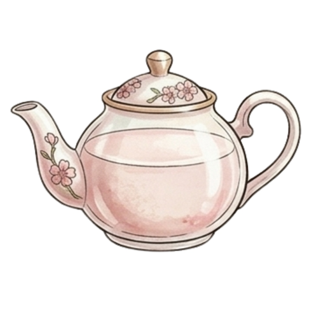 【32種類】お花とカフェのクリップアートセット(桜・ミモザ・ラベンダー・マーガレット)PNG素材