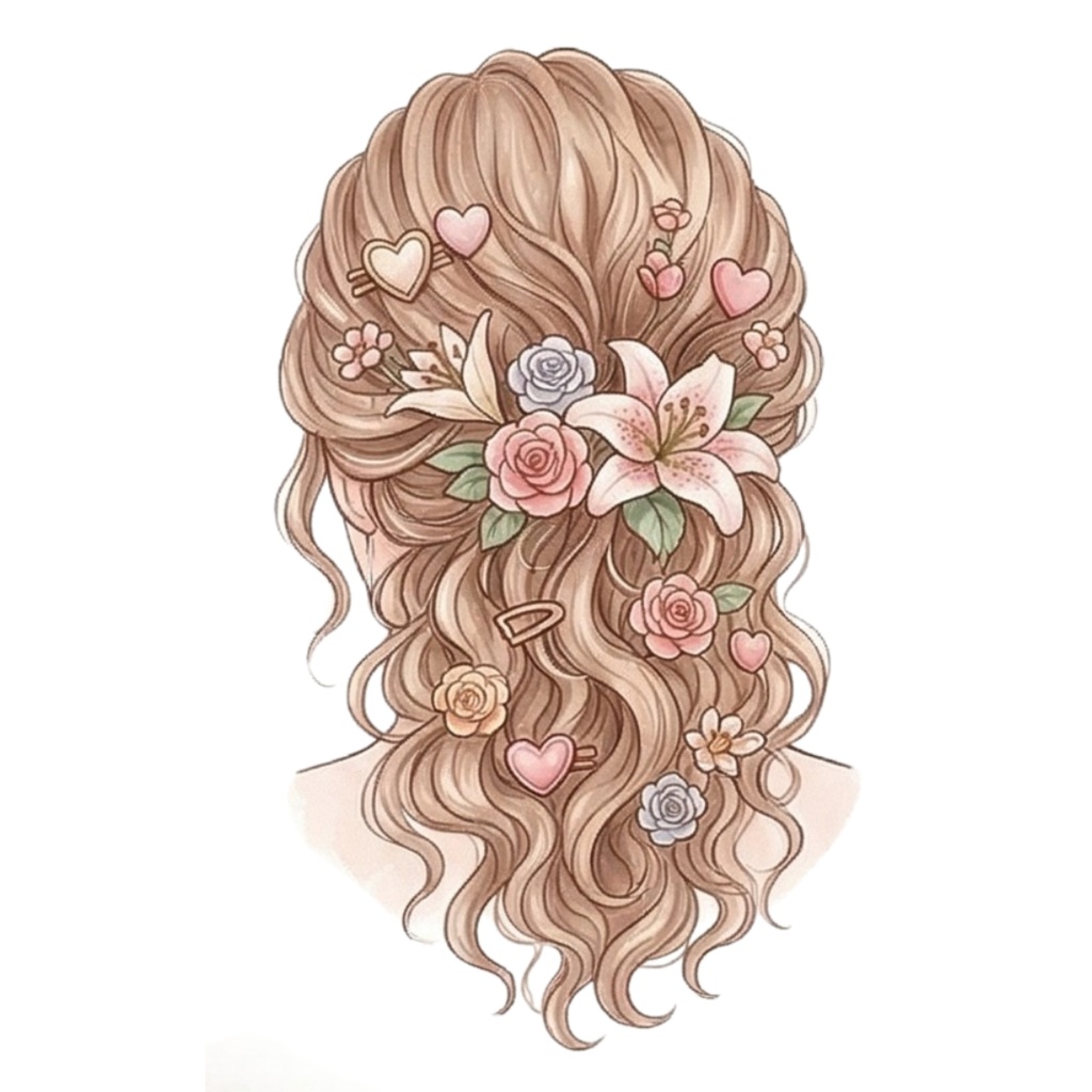 ティータイムと乙女の休息 - デジタルコラージュ用素材30種