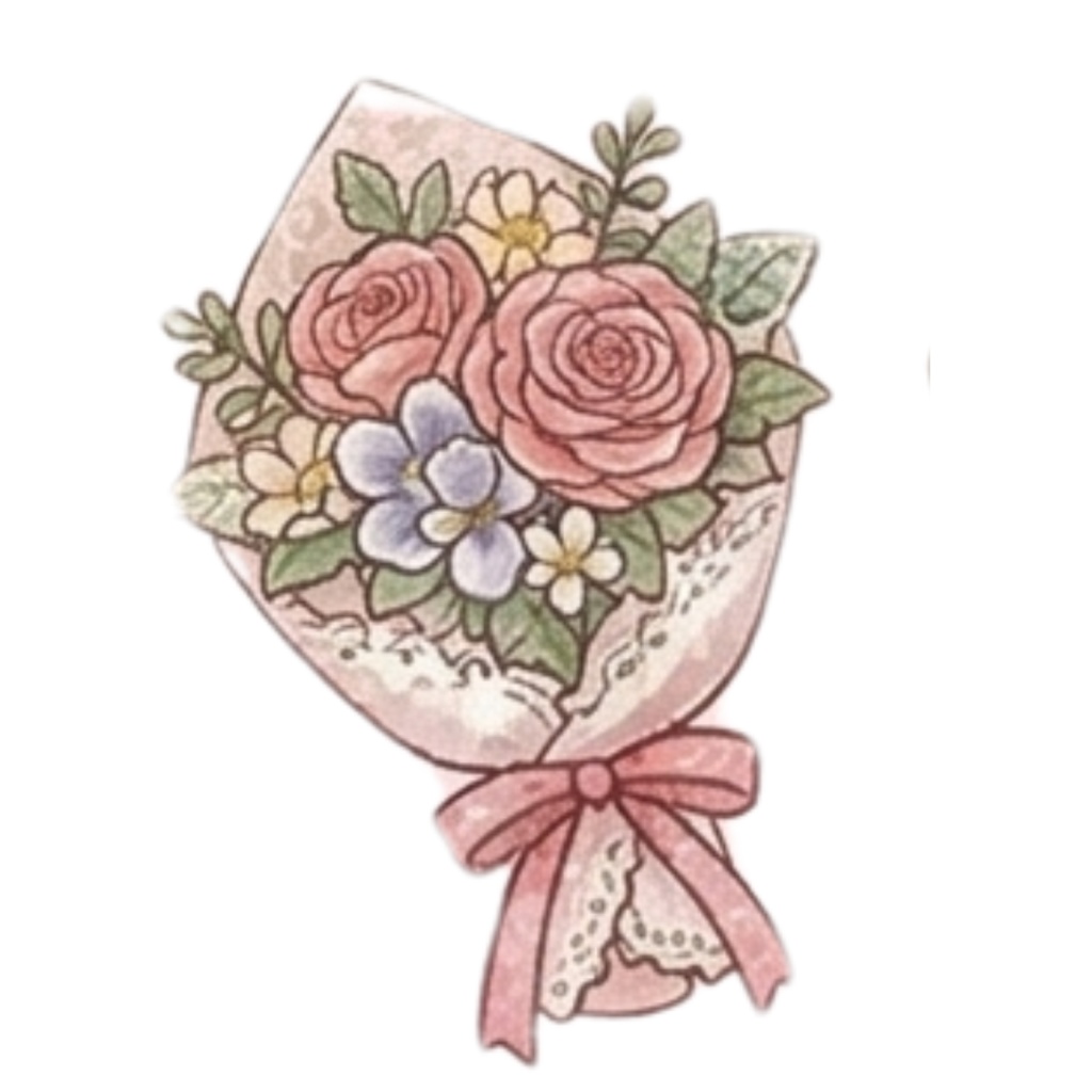 ティータイムと乙女の休息 - デジタルコラージュ用素材30種