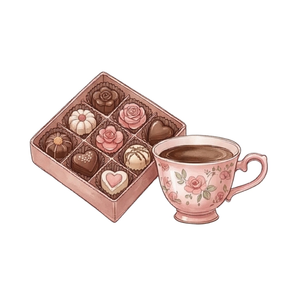 ティータイムと乙女の休息 - デジタルコラージュ用素材30種