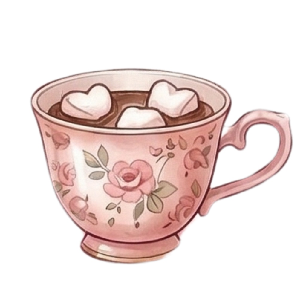 ティータイムと乙女の休息 - デジタルコラージュ用素材30種