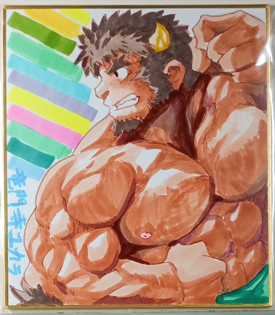 【色紙】放サモ「テツギュウ」色紙A【1点モノ】