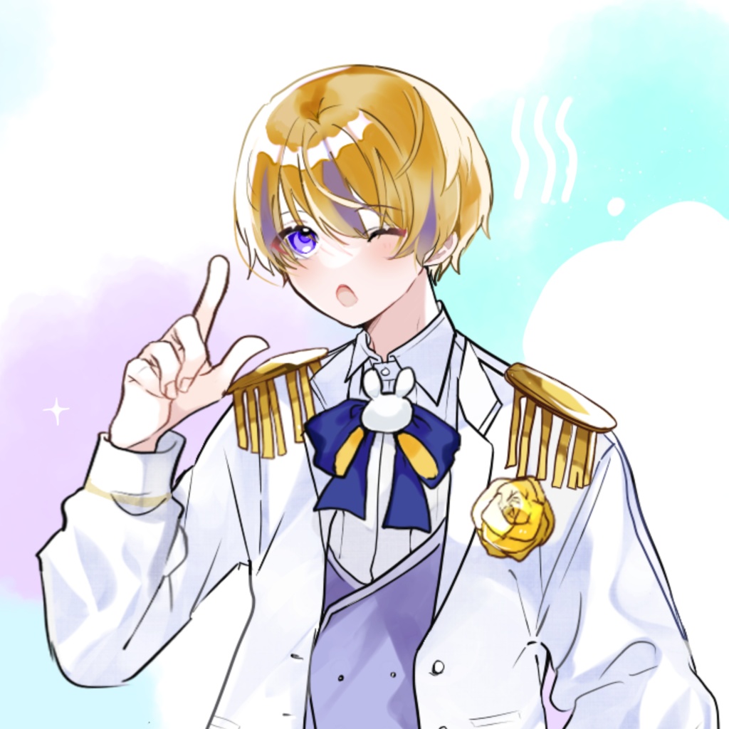 🐰卯之ゆう缶バッチ【王子様】🐰