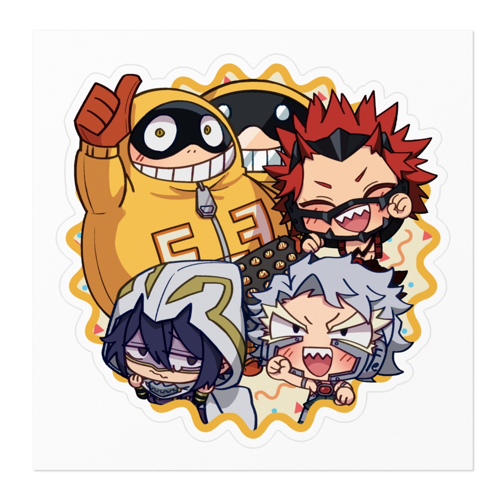 【ヒロアカ】ファットガム事務所 ステッカー