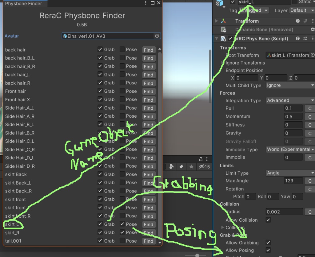 【無料】Simple Physbone Finder