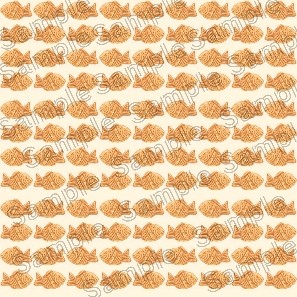 秋の和菓子と紅葉の和風シームレスパターン6柄セット【デジタルペーパー】