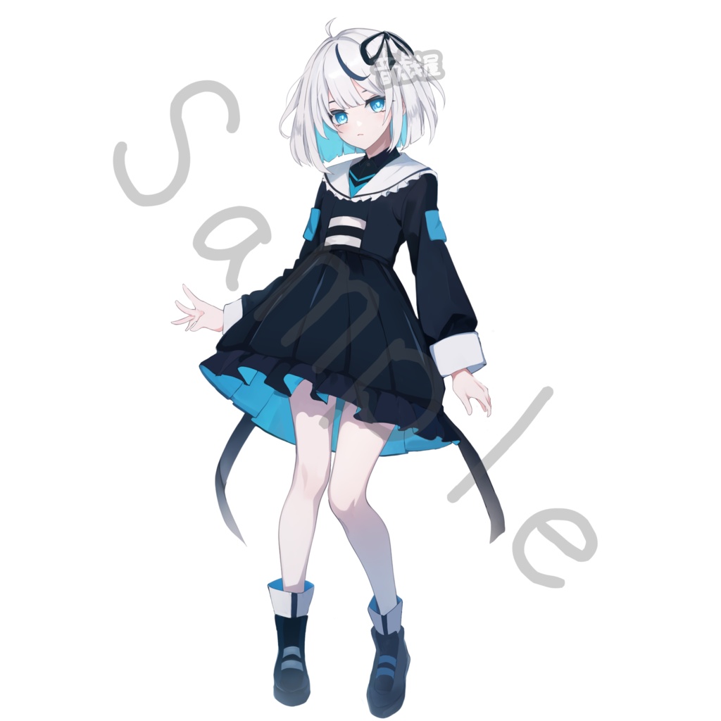 【立ち絵素材】サイバーちゃん1【表情差分5種】