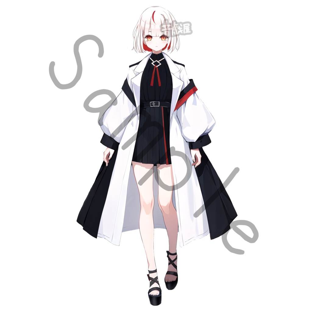 【立ち絵素材】未来風の女の子2【表情差分5種】