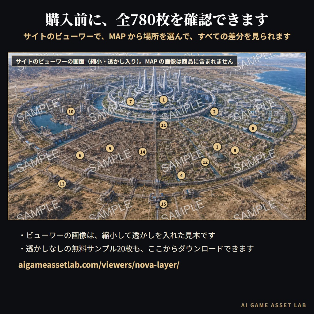 Nova Layer 分断未来都市 背景素材集|218地点・780枚