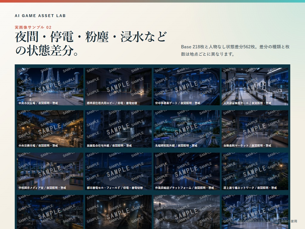 Nova Layer 分断未来都市 背景素材集|218地点・780枚