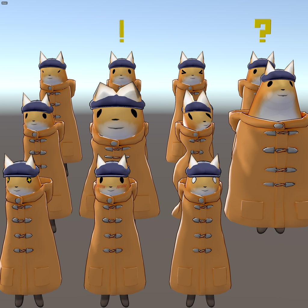 きつねコートakyo