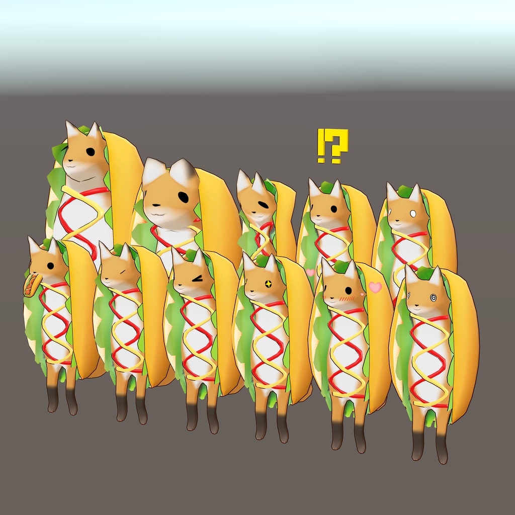 ホットドッグきつねakyo