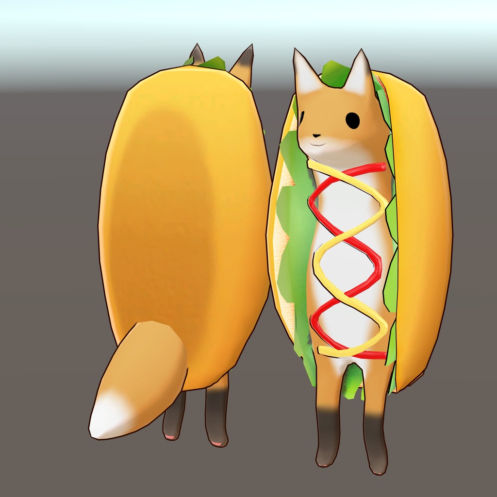 ホットドッグきつねakyo