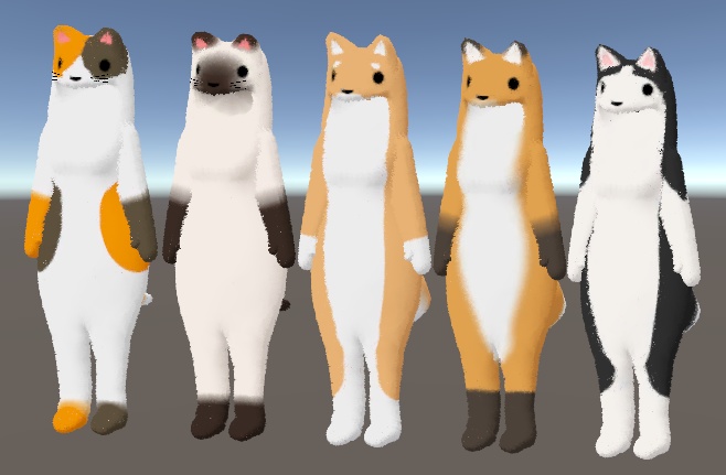 あきょぐるみ(いぬ・きつね・ねこ・たぬき)