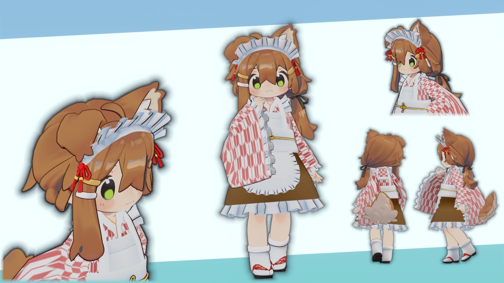 まめひなた用和メイド服