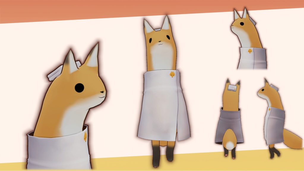 きつねakyo3.0用バスタオル