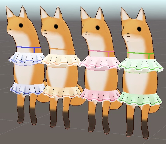 きつねakyo3.0用フリル水着