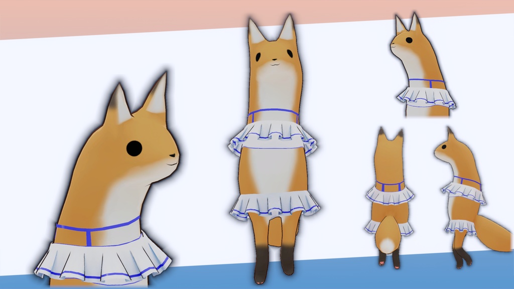 きつねakyo3.0用フリル水着