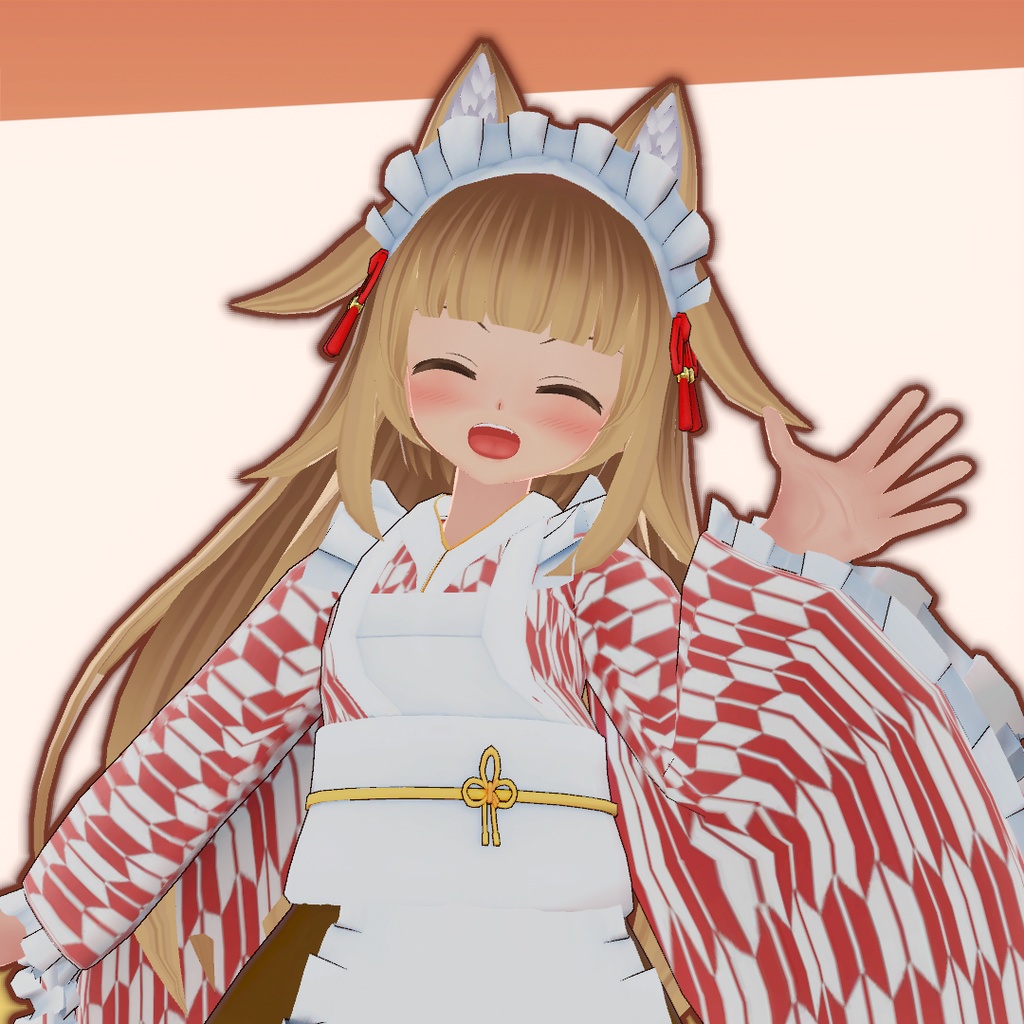 響狐リクちゃん1.6専用 和メイド服