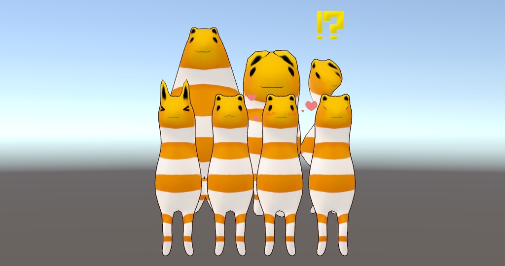 チンアナゴakyo(オレンジ)