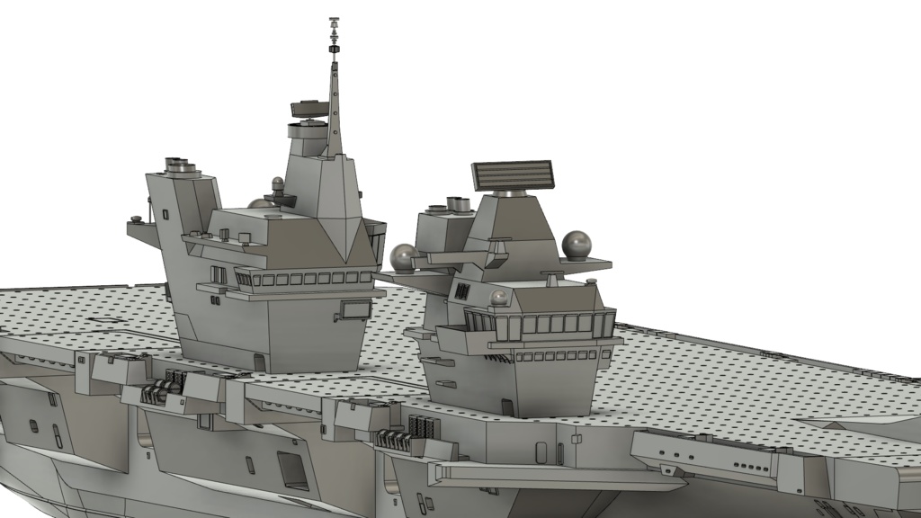 【STLデータ】1/700 イギリス海軍 クイーン・エリザベス級航空母艦 Queen Elizabeth-class aircraft carrier