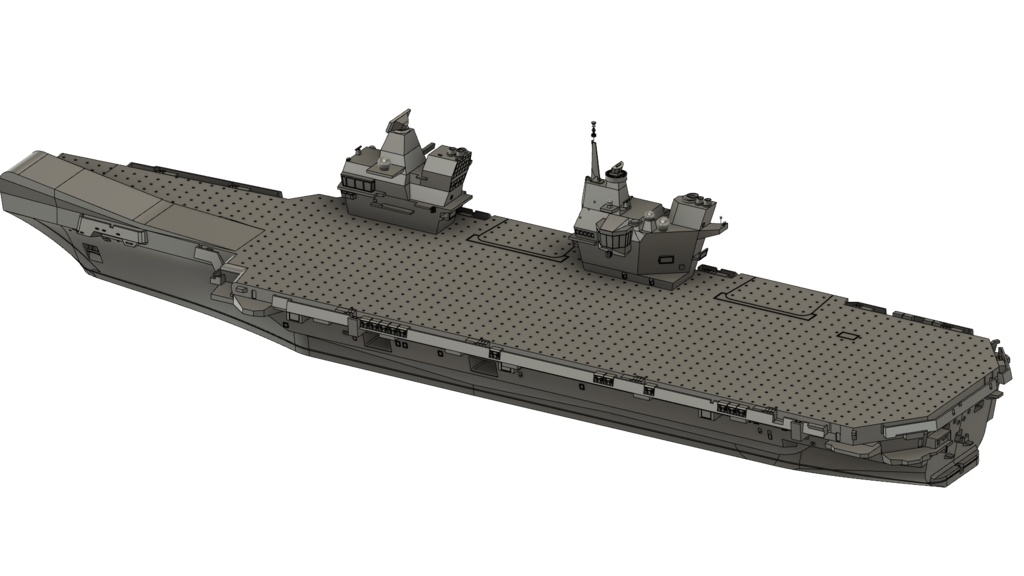 【STLデータ】1/700 イギリス海軍 クイーン・エリザベス級航空母艦 Queen Elizabeth-class aircraft carrier