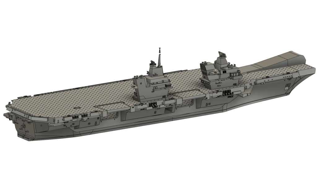 【STLデータ】1/700 イギリス海軍 クイーン・エリザベス級航空母艦 Queen Elizabeth-class aircraft carrier