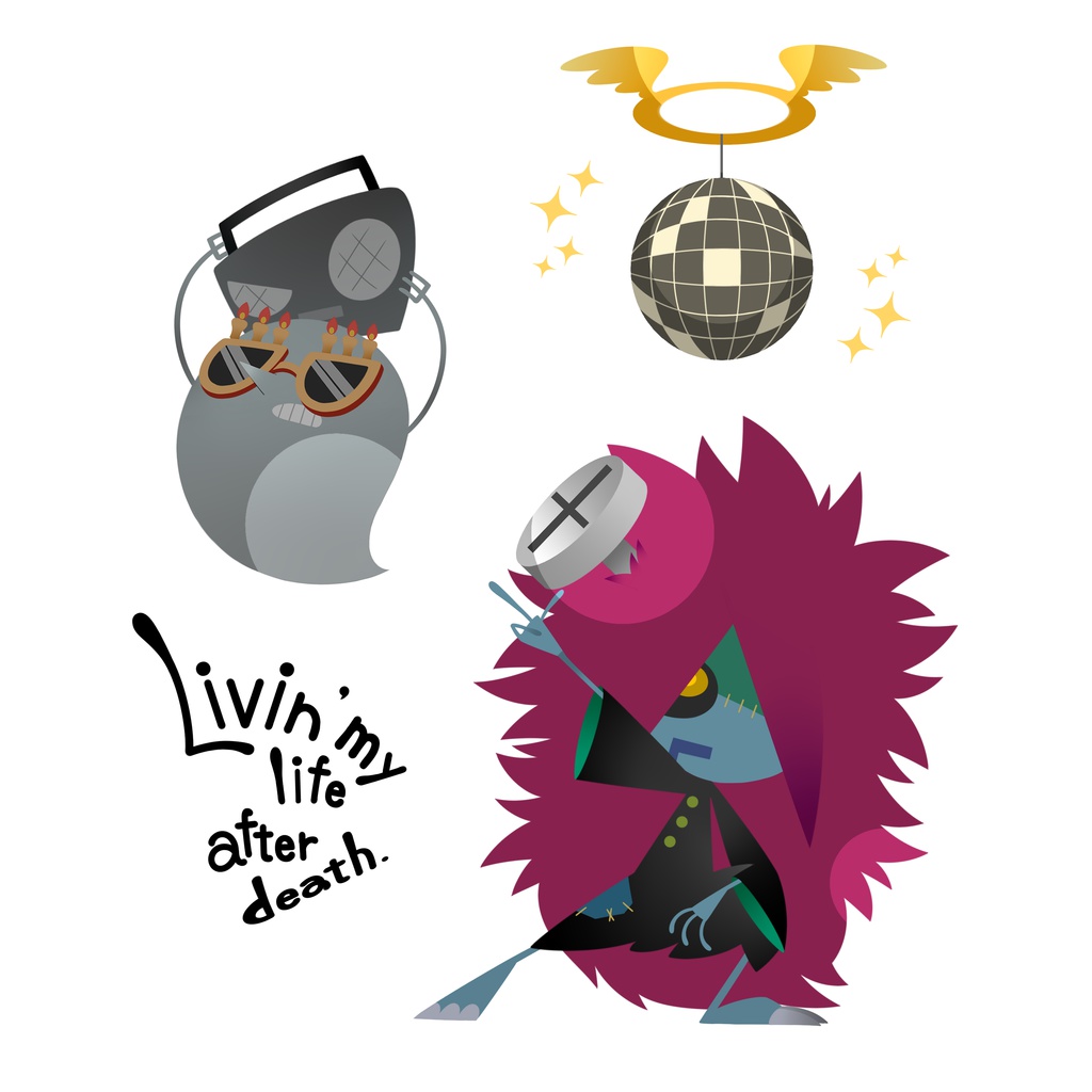 死後からパリピーズ「ゾンビのテンくん」缶バッジ